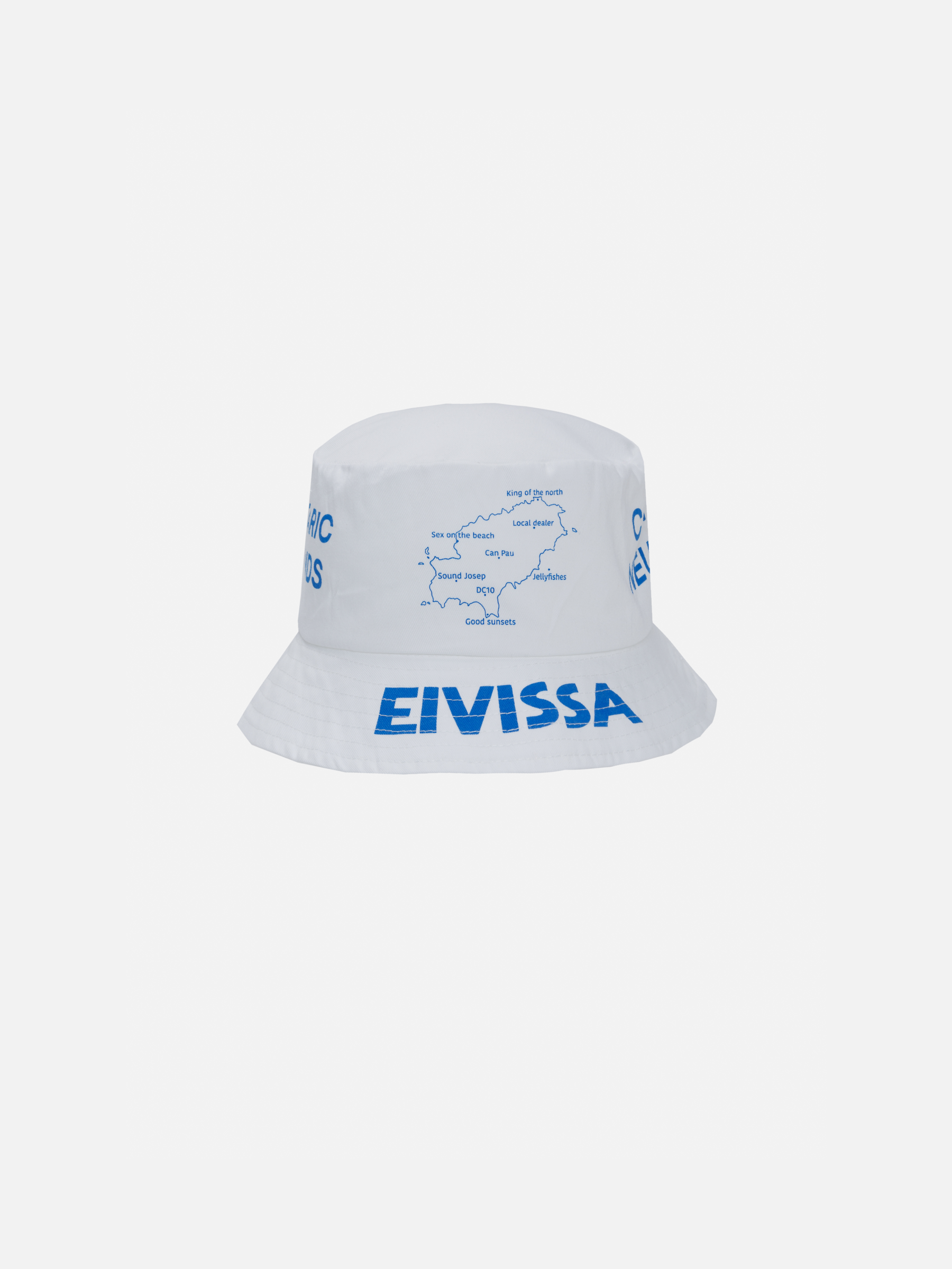 can jay ibiza neutrale bucket hat souvenir white