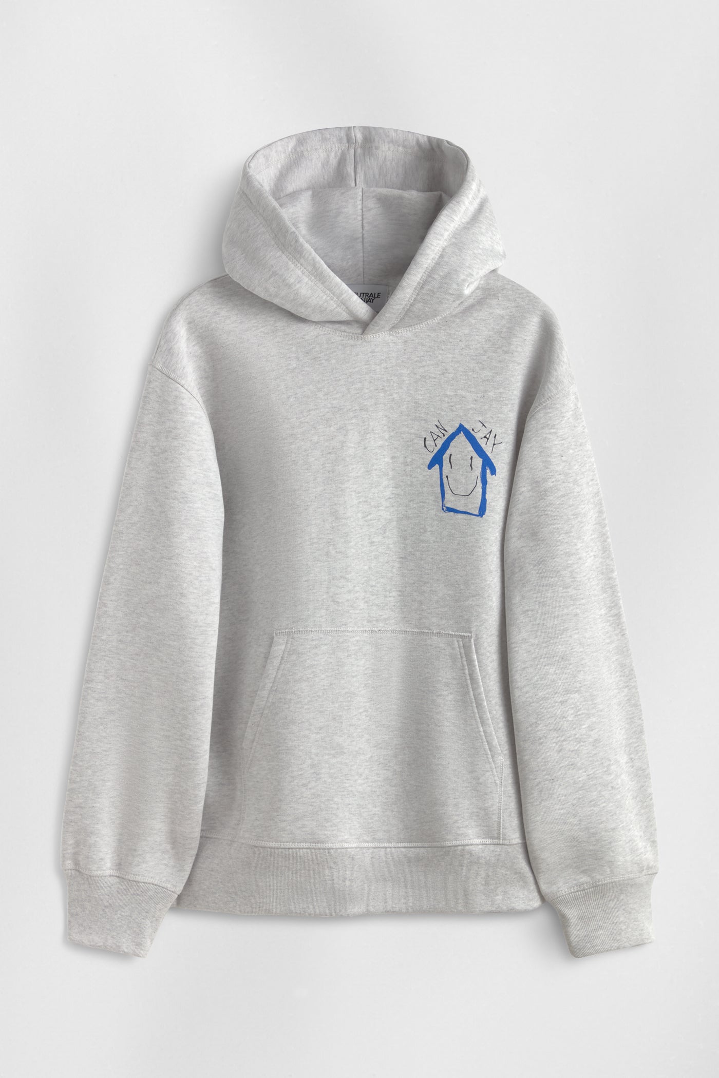 can jay neutrale ibiza graphic hoodie crafted from 100% certified organic cotton and a grey garment-dyed finish.