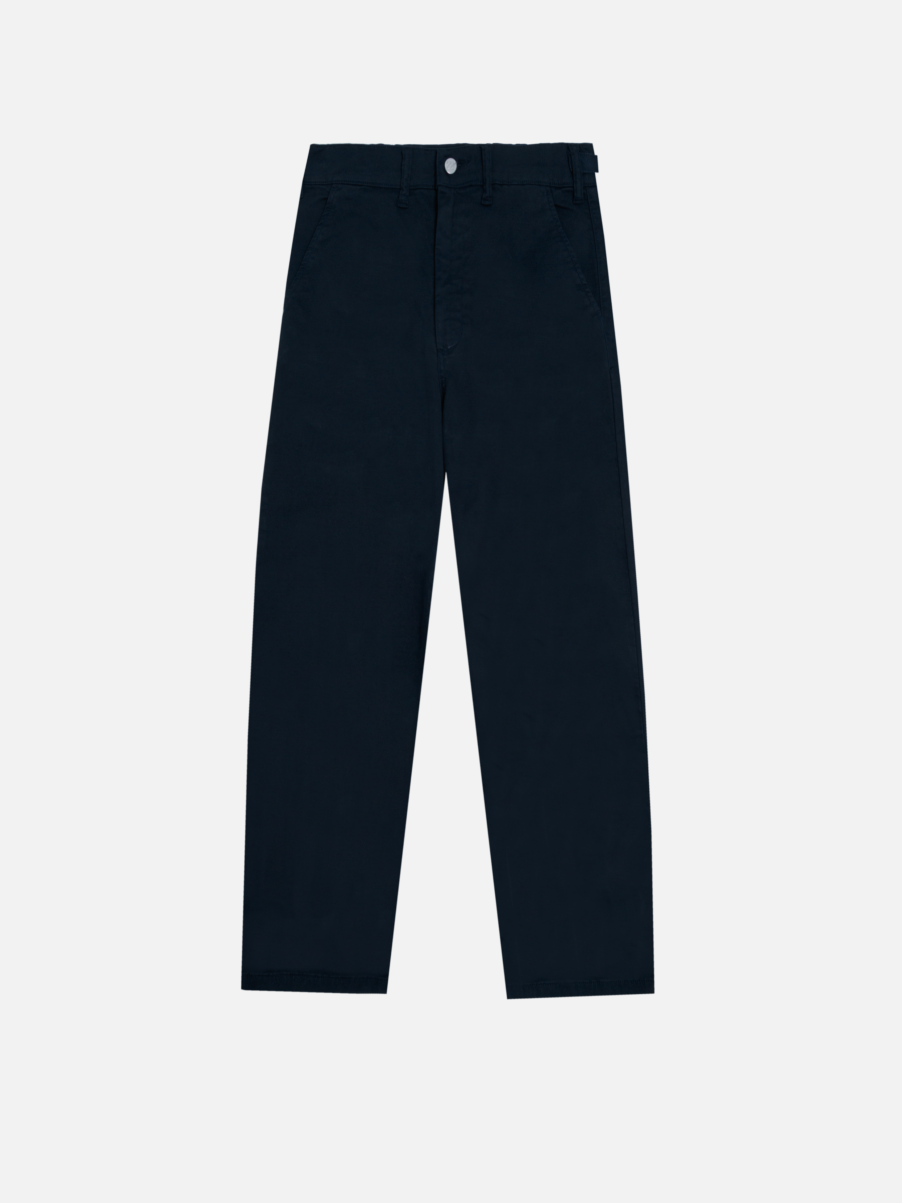 Neutrale dark navy officer pants featuring a classic straight-leg silhouette and a higher waistline for a comfortable and stylish fit.